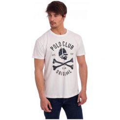 Polo Club C.H.A T-Shirt Męski M Biały. Koszulki polo męskie marki Polo Club C.H..A. Za 109.00 zł.