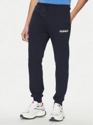 Napapijri Spodnie dresowe M-Gori NP0A4IDS Granatowy Regular Fit. Niebieskie spodnie dresowe męskie Napapijri, bez wzorów, z bawełny. Za 219.99 zł.