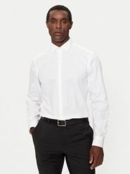 Hugo Koszula C-Jenno 50289499 Biały Slim Fit. Białe koszule męskie Hugo, m, bez wzorów, z bawełny, bez kołnierzyka, bez ramiączek. Za 209.99 zł.