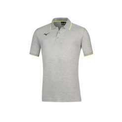 Polo Mizuno. Szare koszulki polo męskie Mizuno, m, bez wzorów, bez kołnierzyka, bez ramiączek. Za 169.50 zł.