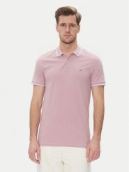 Lee Polo Pique 112363856 Fioletowy Regular Fit. Fioletowe koszulki polo męskie Lee, m, bez wzorów, z bawełny, bez kołnierzyka, bez ramiączek. Za 89.99 zł.