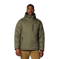 Kurtka puchowa męska Columbia Oak Harbor II Insulated. Zielone kurtki męskie Columbia, m, bez wzorów, z puchu, bez ramiączek, bez kaptura. Za 815.55 zł.