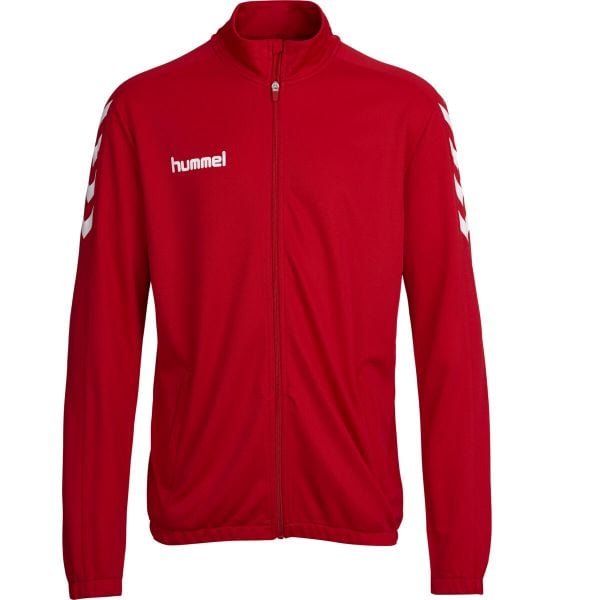 Bluza sportowa dla dorosłych Hummel Core Poly Jacket. Czerwone bluzy bez kaptura męskie HUMMEL, xl, bez wzorów, bez kaptura. Za 89.00 zł.