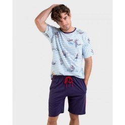 Piżama męska rozm. XXL Massana P221329. Czerwone piżamy męskie Massana Homewear, m, bez wzorów, z bawełny, bez kołnierzyka, bez ramiączek. Za 250.00 zł.