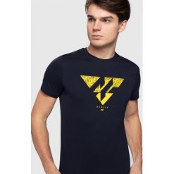 T-shirt męski TSM201 - ciemny granat. T-shirty męskie marki 4f. Za 59.99 zł.