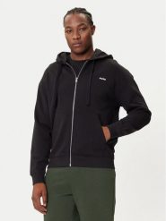 HUGO Bluza Dapozip 50548651 Czarny Relaxed Fit. Czarne bluzy rozpinane męskie Hugo, m, bez wzorów, z bawełny, bez ramiączek, bez kaptura. Za 469.99 zł.
