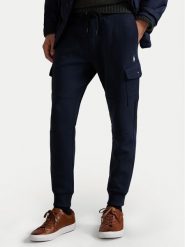 Polo Ralph Lauren Spodnie materiałowe 710980340001 Granatowy Regular Fit. Niebieskie spodnie na co dzień męskie Polo Ralph Lauren, bez wzorów, z bawełny. Za 769.99 zł.