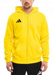 Bluza męska adidas Entrada 26 Full Zip Hoody żółta KF8964 2XL. Żółte bluzy nierozpinane męskie ADIDAS, m, bez wzorów, bez ramiączek, bez kaptura. Za 230.26 zł.