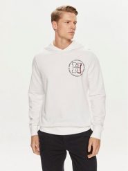 Tommy Hilfiger Bluza MW0MW34383 Biały Regular Fit. Białe bluzy nierozpinane męskie Tommy Hilfiger, m, bez wzorów, z bawełny, bez ramiączek, bez kaptura. Za 329.99 zł.