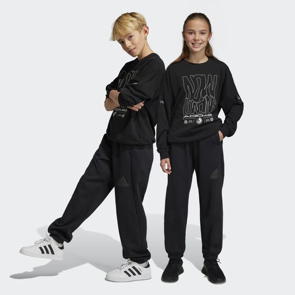 Future Icons Logo Pants. Czarne spodnie dresowe męskie ADIDAS, bez wzorów, z dresówki. Za 190.00 zł.
