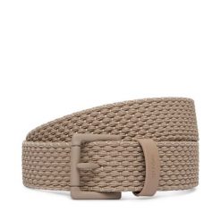 Pasek Męski HUGO. Brązowe paski męskie Hugo, bez wzorów. Za 339.99 zł.