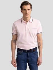 Koszulka męska polo różowa Wladym 600. Czerwone koszulki polo męskie Big Star, l, bez wzorów, z bawełny, retro, bez kołnierzyka, bez ramiączek. Za 159.99 zł.