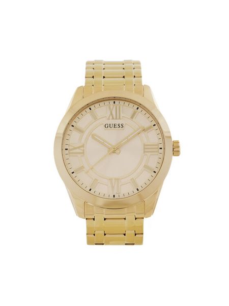 Guess Zegarek Elliot GW0893G3 Złoty. Żółte, analogowe zegarki męskie Guess, złote. Za 559.99 zł.