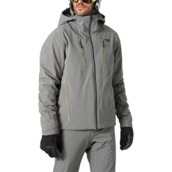 Kurtka Narciarska Męska Helly Hansen Alpha 4.0. Szare kurtki narciarskie i snowboardowe męskie Helly Hansen, na zimę, m, bez wzorów, bez kaptura, narciarskie. W wyprzedaży za 1,599.20 zł.