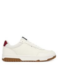 Tommy Hilfiger Sneakersy Th Basket Core Lite Lth FM0FM05713 Biały. Białe buty sportowe na co dzień męskie Tommy Hilfiger, m, bez wzorów, ze skóry, bez ramiączek, bez kaptura. Za 409.99 zł.