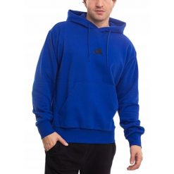 Bluza Męska Z Kapturem adidas Sportowa Dresowa Treningowa Hoodie roz. L. Niebieskie bluzy z kapturem męskie ADIDAS, l, bez wzorów, z bawełny, z kapturem. Za 174.00 zł.