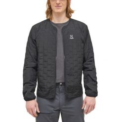 Męska Kurtka Turystyczna Izolowana Lekka Pakowna Mimic Companion. Czarne kurtki męskie Haglöfs, m, bez wzorów, sportowe, bez ramiączek, bez kaptura. W wyprzedaży za 299.00 zł.