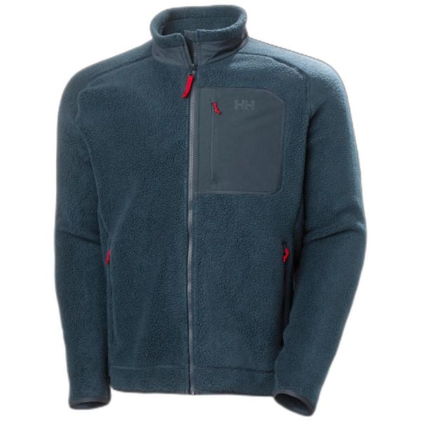 Polar Helly Hansen Panorama Pile Block. Niebieskie bluzy z polaru męskie Helly Hansen, bez wzorów, z dresówki, sportowe, bez ramiączek, bez kaptura. Za 596.00 zł.