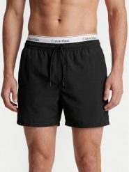 Calvin Klein Swimwear Szorty kąpielowe LV00N61024 Czarny Regular Fit. Czarne kąpielówki męskie Calvin Klein Swimwear, m, bez wzorów, z syntetyku. Za 289.99 zł.