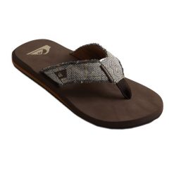 Japonki plażowe męskie Quiksilver Monkey Abyss. Brązowe klapki i japonki męskie Quiksilver, bez wzorów. Za 56.99 zł.