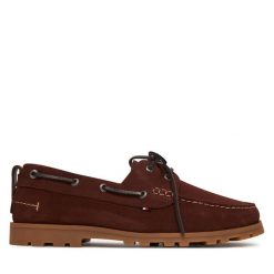 Mokasyny Tommy Hilfiger. Brązowe mokasyny męskie Tommy Hilfiger, bez zapięcia. Za 479.99 zł.