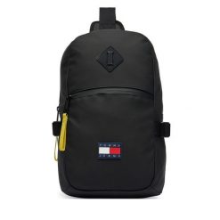 Saszetka Tommy Jeans. Czarne saszetki męskie Tommy Jeans, bez wzorów, z jeansu, małe. Za 329.99 zł.