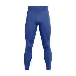 Legginsy Under Armour Qualifier Elite. Niebieskie legginsy męskie Under Armour, bez wzorów, do biegania. Za 330.50 zł.