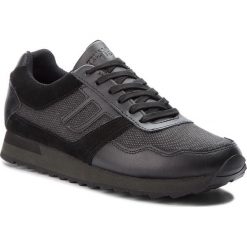Sneakersy TRUSSARDI JEANS - 77A00101 K299. Czarne buty sportowe na co dzień męskie TRUSSARDI JEANS, z jeansu. W wyprzedaży za 379.00 zł.