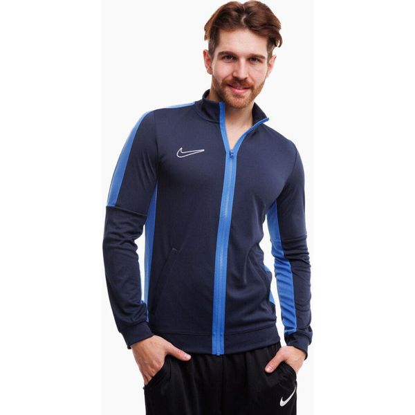 Bluza treningowa męska Nike Dri-FIT Academy 23. Niebieskie bluzy bez kaptura męskie Nike, m, bez wzorów, sportowe, bez ramiączek, bez kaptura. Za 156.00 zł.