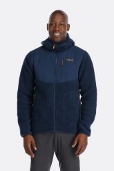 Kurtka polarowa Rab Outpost Hoody - deep ink. Kurtki męskie RAB, m, bez wzorów, z polaru, bez ramiączek, bez kaptura. Za 739.99 zł.