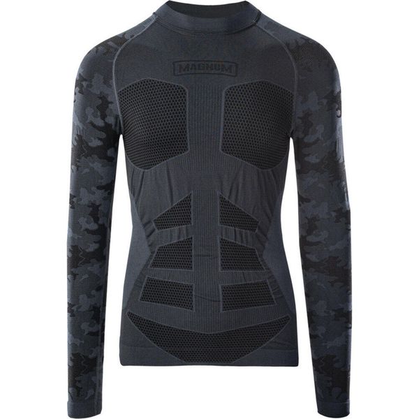 Koszulka sportowa męska Magnum Camo. Szare bielizna termoaktywna męska MAGNUM, m, bez wzorów, bez ramiączek. Za 214.47 zł.