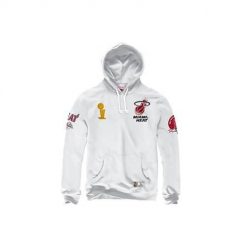 Bluza sportowa męska Mitchell & Ness Champ City Miami Heat. Białe bluzy nierozpinane męskie Mitchell & Ness, m, bez wzorów, sportowe, bez ramiączek, z kapturem. Za 668.00 zł.