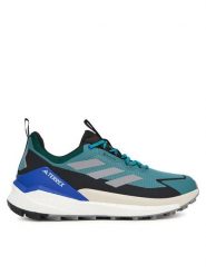 Adidas Trekkingi Terrex Free Hiker 2.0 Low Gore-Tex JQ9908 Zielony. Zielone buty trekkingowe męskie ADIDAS, bez wzorów, z gore-texu, sportowe, bez obcasa, bez zapięcia. Za 719.99 zł.