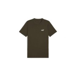 Koszulka z małym logo Puma N° 1 Essentials. Zielone t-shirty sportowe męskie Puma, m, bez wzorów, z bawełny, sportowe, bez ramiączek. Za 72.00 zł.