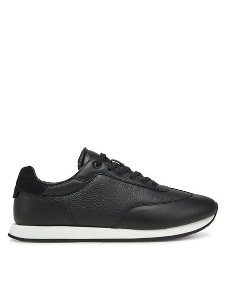 Calvin Klein Sneakersy Low Top Lace Up Tmbl Lth HM0HM01804 Czarny. Czarne buty sportowe na co dzień męskie Calvin Klein, m, bez wzorów, ze skóry, bez ramiączek, bez kaptura. Za 289.99 zł.