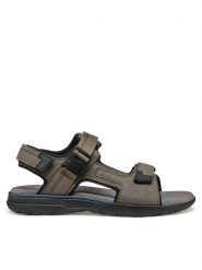 Geox Sandały U Spherica Ec5 U55ELB 000EK C1018 Szary. Szare sandały męskie Geox, ze skóry, bez zapięcia. Za 339.99 zł.