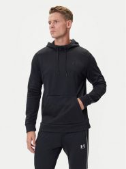 Under Armour Bluza UA Armour Fleece Hoodie 1373353 Czarny Regular Fit. Czarne bluzy nierozpinane męskie Under Armour, m, bez wzorów, z syntetyku, bez ramiączek, bez kaptura. Za 249.99 zł.