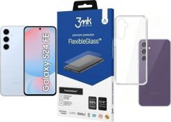 Smartfon Samsung Galaxy S24 FE 5G 8/256GB Niebieski (SM-S721BLBGEUE) + FlexibleGlass + Etui Clear Case. Niebieskie smartfony SAMSUNG. Za 2,330.00 zł.
