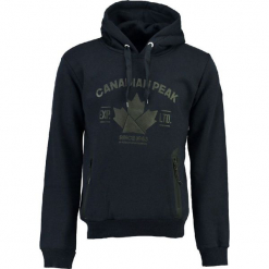 Bluza "Flipp" w kolorze granatowym. Niebieskie bluzy nierozpinane męskie Canadian Peak, z nadrukiem, z flicu. W wyprzedaży za 136.95 zł.