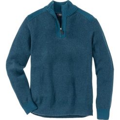 Sweter ze stójką Regular Fit bonprix niebieskozielony melanż. Swetry męskie marki bonprix. Za 59.99 zł.