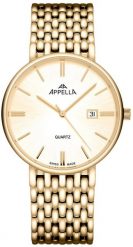 Zegarek męski Appella L12007.1111Q złoty. Żółte zegarki męskie Appella, złote. Za 1,290.00 zł.