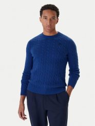Robe di Kappa Sweter 63111DW Niebieski Regular Fit. Niebieskie kardigany męskie Robe di Kappa, m, bez wzorów, z wełny, bez ramiączek. Za 269.99 zł.