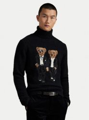 Polo Ralph Lauren Golf 710982141001 Czarny Regular Fit. Czarne kardigany męskie Polo Ralph Lauren, m, bez wzorów, z wełny, bez ramiączek. Za 2,999.00 zł.