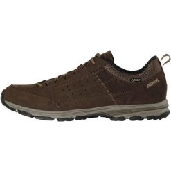 Buty turystyczne męskie niskie Meindl Durban z membrana Gore-Tex. Brązowe buty zimowe męskie Meindl, bez wzorów, z gore-texu, sportowe, bez obcasa, bez zapięcia. Za 826.65 zł.