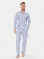 Polo Ralph Lauren Piżama 714931640001 Niebieski Regular Fit. Niebieskie piżamy męskie Polo Ralph Lauren, m, bez wzorów, z bawełny, bez kołnierzyka, bez ramiączek. Za 629.99 zł.