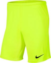 Nike Spodenki męskie Park III żółte r. L (BV6855 702). Żółte szorty sportowe męskie Nike, bez wzorów, sportowe. Za 57.32 zł.