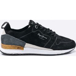 Pepe Jeans - Buty. Szare buty sportowe na co dzień męskie Pepe Jeans, z jeansu, sportowe. W wyprzedaży za 239.90 zł.