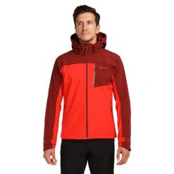 Męska kurtka softshell Kilpi RAVIO-M. Czerwone kurtki męskie Kilpi, l, bez wzorów, z softshellu, sportowe, bez ramiączek, bez kaptura. Za 318.77 zł.