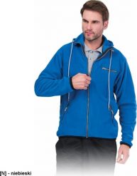 R.E.I.S. POLAR-HOOD - bluza polarowa z kapturem zapinana na suwak, 100% poliester, 290 g/m - niebieski L. Niebieskie bluzy rozpinane męskie R.E.I.S., l, bez wzorów, z polaru, bez ramiączek, z kapturem. Za 77.36 zł.