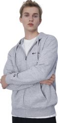 Champion Bluza męska Champion Full Zip Hoodie szara 220260 EM021 S. Szare bluzy nierozpinane męskie CHAMPION, m, bez wzorów, bez ramiączek, bez kaptura. Za 238.53 zł.